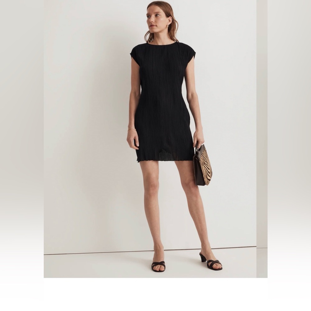 Madewell Plissé Mini Tee Dress
